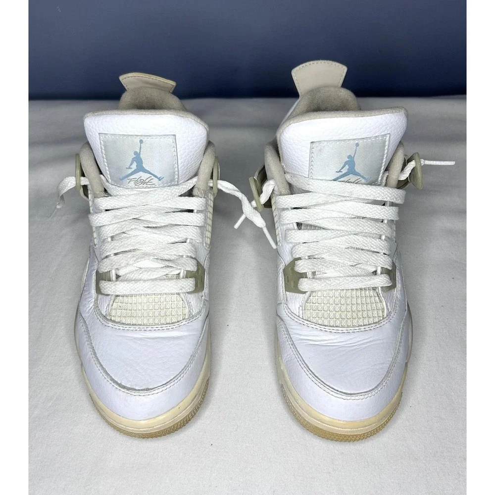 Jordan 4 Retro Linen Sand Shoes Youth Size 5Y White Air Jordan 487724-118